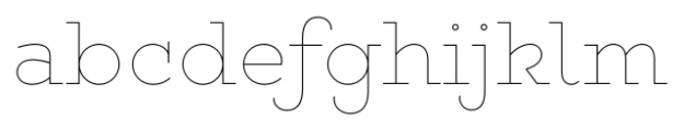 Gist Upright Line Font LOWERCASE