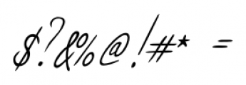 Giuliano Handwriting Regular Font OTHER CHARS