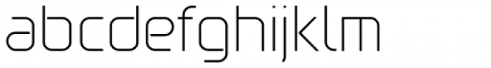 Gia ExtraLight Font LOWERCASE