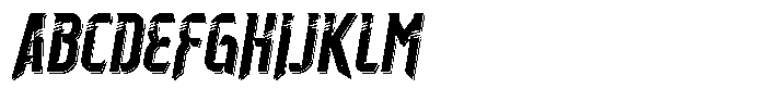 Giallorossi Claw S Inline Italic Font UPPERCASE