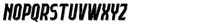 Giallorossi Claw S Inline Italic Font LOWERCASE