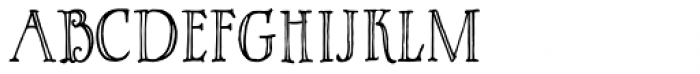 Gianduja Capitals Inline Font LOWERCASE