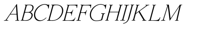 Giane Extra Light Italic Font UPPERCASE