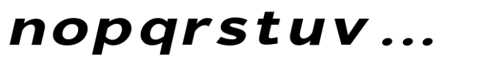 Giane Gothic sans Extra Bold Italic Expanded Font LOWERCASE