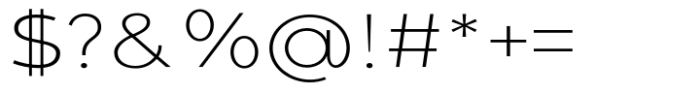Giane Gothic sans Extra Light Expanded Font OTHER CHARS