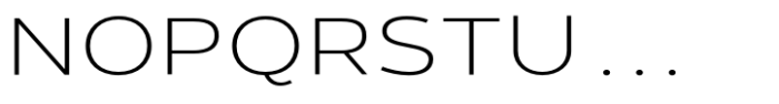 Giane Gothic sans Extra Light Expanded Font UPPERCASE
