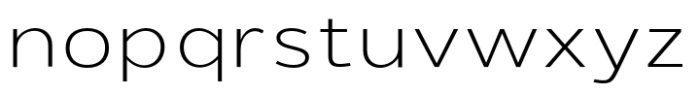 Giane Gothic sans Extra Light Expanded Font LOWERCASE