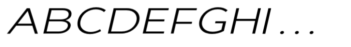Giane Gothic sans Light Italic Expanded Font UPPERCASE