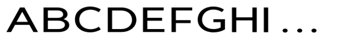 Giane Gothic sans Medium Expanded Font UPPERCASE