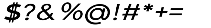 Giane Gothic sans Semi Bold Italic Expanded Font OTHER CHARS