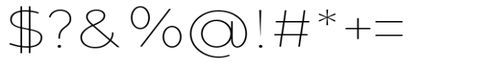 Giane Gothic sans Thin Expanded Font OTHER CHARS