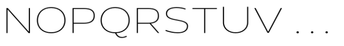 Giane Gothic sans Thin Expanded Font UPPERCASE