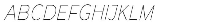 Giane Gothic sans Thin Italic Condensed Font UPPERCASE