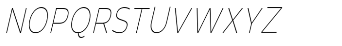 Giane Gothic sans Thin Italic Condensed Font UPPERCASE