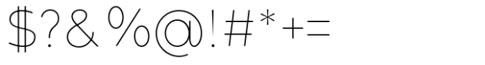 Giane Gothic sans Thin Font OTHER CHARS