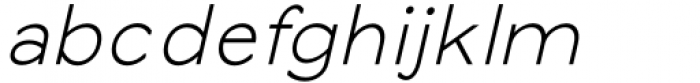 Giane Sans Light Italic Font LOWERCASE