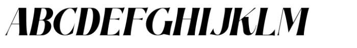 Gianha Forisa Italic Font UPPERCASE