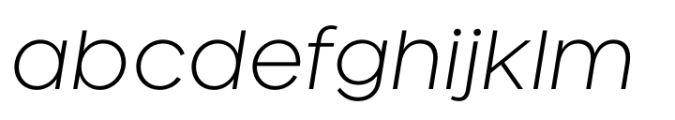 Gianis Extra Light Italic Font LOWERCASE