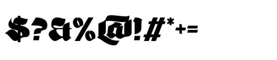 Giant Black Font OTHER CHARS