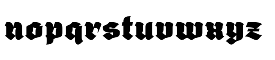 Giant Black Font LOWERCASE