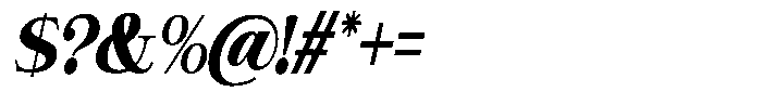 Giantrick Black Condensed Slanted Font OTHER CHARS