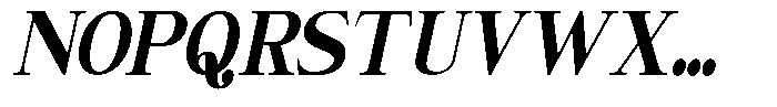 Giantrick Black Condensed Slanted Font UPPERCASE