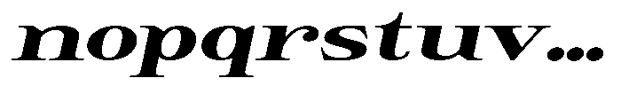 Giantrick Black Expanded Slanted Font LOWERCASE