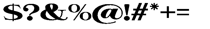 Giantrick Black Expanded Font OTHER CHARS