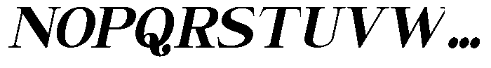 Giantrick Black Semi Condensed Slanted Font UPPERCASE