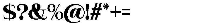 Giantrick Black Semi Condensed Font OTHER CHARS