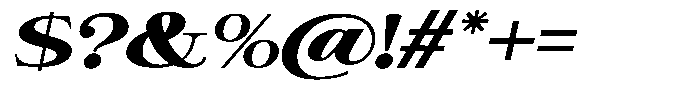 Giantrick Black Semi Expanded Slanted Font OTHER CHARS
