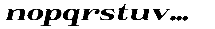 Giantrick Black Semi Expanded Slanted Font LOWERCASE