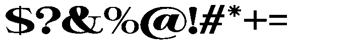 Giantrick Black Semi Expanded Font OTHER CHARS