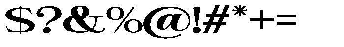 Giantrick Bold Expanded Font OTHER CHARS
