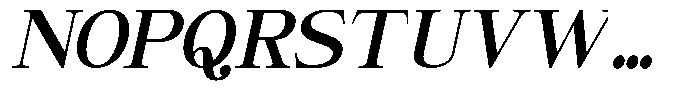 Giantrick Bold Semi Condensed Slanted Font UPPERCASE