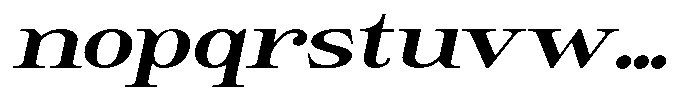 Giantrick Bold Semi Expanded Slanted Font LOWERCASE