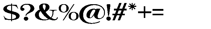 Giantrick Bold Semi Expanded Font OTHER CHARS
