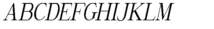 Giantrick Condensed Slanted Font UPPERCASE