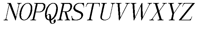 Giantrick Condensed Slanted Font UPPERCASE