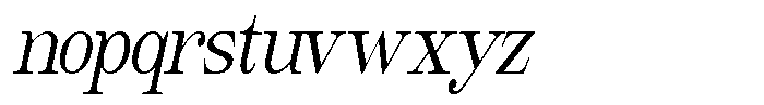 Giantrick Condensed Slanted Font LOWERCASE
