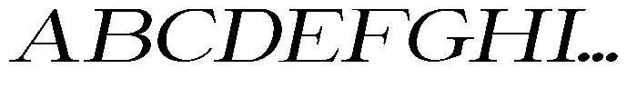 Giantrick Expanded Slanted Font UPPERCASE