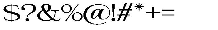Giantrick Expanded Font OTHER CHARS