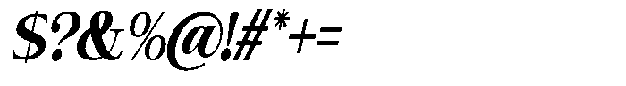 Giantrick Extra Bold Condensed Slanted Font OTHER CHARS