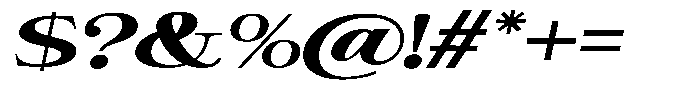 Giantrick Extra Bold Expanded Slanted Font OTHER CHARS
