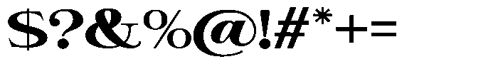 Giantrick Extra Bold Semi Expanded Font OTHER CHARS