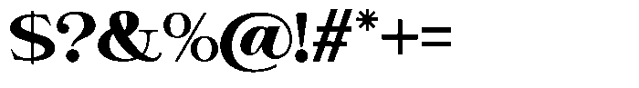 Giantrick Extra Bold Font OTHER CHARS