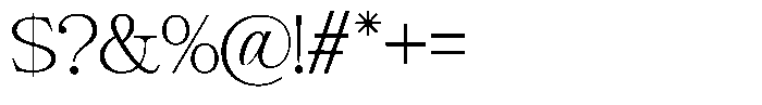 Giantrick Extra Light Font OTHER CHARS