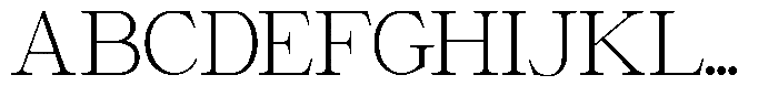 Giantrick Extra Light Font UPPERCASE