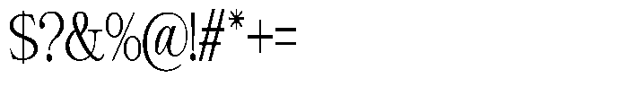 Giantrick Light Condensed Font OTHER CHARS
