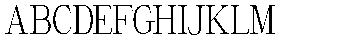 Giantrick Light Condensed Font UPPERCASE